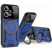 Resim Gaojunshop01 Poco X6 5g 360 Derece Donen Katlanır Manyetik Kasa Mavi Tam Koruma 