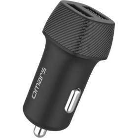 Resim Omars 2.4A Çift USB Çıkışlı Araç Içi Şarj Cihazı 