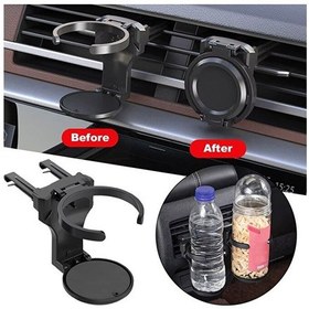 Resim Oto Araç Araba Içi Katlanır Bardak Tutucu Içecek Tutacağı Bardaklık 