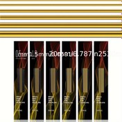 Resim ZMOON Yüksek Kaliteli Katı Pirinç Yuvarlak Çubuk - 6 Boyut Mevcut (0.5/1.0/1.5/2.0/2.5/3.0mm, 200mm Uzunluk) - Dayanıklı Alaşım Metal DIY Model Yapımcıları, Hassas Mühendislik, Endüstriyel Güç için 