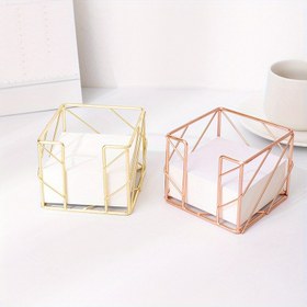 Resim Hollow Metal Square Masa Düzenleyici, Konfor Açılı - Not Kutusu- Ev Ofisi Çekmeceleri, Masaüstüler İçin Bölücüler Oluşturur, Kalem, Kağıt Klipsi, Yapışkan Notlar, Düzenleyiciler ve Diğer Ofis Aksesuarlarını Tutur 