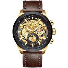 Resim Sones Curren 8402 Takvim Altı İbreli Çelik Kayışlı İş Kuvars Saati, Renk: Gül Kabuğu Siyah 