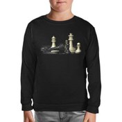 Resim Lord T-Shirt Satranç Siyah Çocuk Sweatshirt 