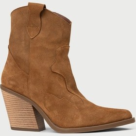 Resim Deery Kadın Hakiki Süet Taba Rengi Western Bot - Z1611ztbac01 Taba 