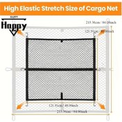 Resim Dashanshop Tek Katman Yüksek Mukavemetli Çekme Ağı Dayanıklı Polyester Esnek Pickup Kargo Filesi 