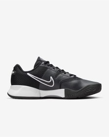 Resim Nike Nikecourt Fn0530-001 Lite 4 Toprak Kort Erkek Tenis Ayakkabısı - Siyah 
