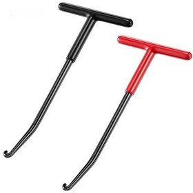 Resim Siyah Sap Motosiklet Egzoz Borusu Sökme Ve Takma Kancası, Çelik 