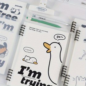 Resim Günlük Kullanım İçin Sevimli ve Basit Tasarıma Sahip B5 Yumuşak Kapaklı Defter 10 Delikli 