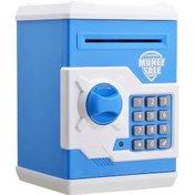 Resim Şifre Kasa Çocuk Otomatik Tasarruf Atm Makinesi Oyuncak, Renk: Beyaz Mavi A 