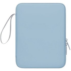 Resim 22.86-27.94 cm Taşıma Çantası, Yastıklı Seyahat Kılıfı iPad Pro 27.94cm (M4), iPad 10.9 (10. Nesil), iPad Air 27.94cm (M2), Galaxy Tab S9/S8 için (PU-Sisli Mavi11) 