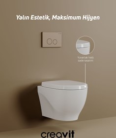 Resim Mare Rim-Off Asma Klozet v Duroplast Kapak Set 