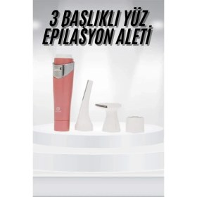 Resim Maxdora 3 Başlıklı Yüz Kaş Epilasyon Aleti Değiştirilebilir Başlık Hassas Ciltlere - MX002U-7JOI0 