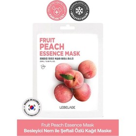 Resim Lebelage Şeftali Özü İçeren Aydınlatı Nemlendirici Kağıt Maske Lebelage Fruit Peach Mask 