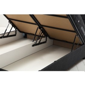 Resim 140x200 Motya Baza Başlık Seti - Antrasit 