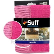 Resim Suff Pembe Lavanta Tırtıklı Zor Kir Bezi (40x40cm) 