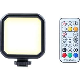 Resim Folinda Rgb 300k-7000k Renkli Işık, 7600 Lux Parlaklık, 2000mah Pil, Uzaktan Kumanda İle Taşınabilir Fotoğraf/canlı Yayın Işık Kaynağı 