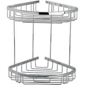 Resim Çelik Banyo 18*18 cm Zerrin 2'li Şampuanlık 