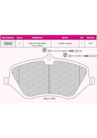Resim Psa On Fren Balatası P407 C6 2,2hdi 2,2 16v 3,0 2,7 - Grap 93940 