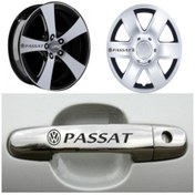 Resim Volkswagen Passat Kapı Kolu Jant Sticker Yapıştırma 8 Ad 