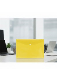 Resim Ark Çıtçıtlı Zarf Dosya 18 Micron Şeffaf / Renkli 5 Adet Sarı 