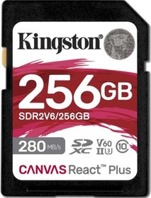 Resim Kingston Canvas React Plus SDR2V6/256GB SDXC UHS-II 256 GB Hafıza Kartı 