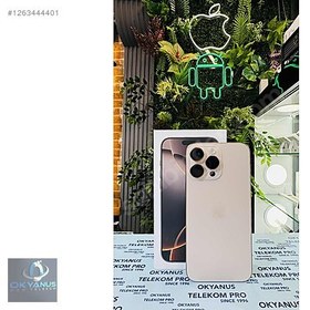 Resim Apple iPhone 16 Pro Max İkinci El TR | 256 GB | Çöl Titanyum 