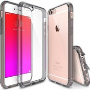 Resim Ringke Fusion iPhone 6s Plus/ 6 Plus İle Uyumlu Kılıf Smoke Black Tpu Bumper Extra Darbe Emici 