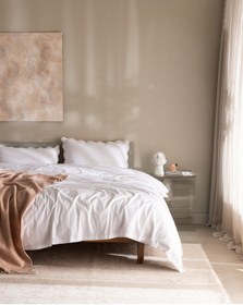 Resim Madame Coco Justine King Size %100 Pamuk Nevresim Takımı - Beyaz/pudra 8684427205068 Beyaz 