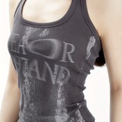 Resim Letter Print Crew Neck Tank Top, Bahar Ve Yaz Için Rahat Kolsuz Üst, Kadın Giyim 