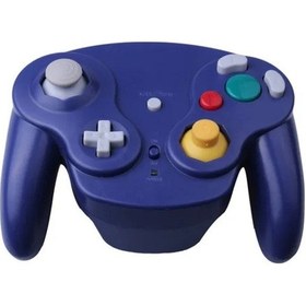 Resim Wii İle Uyumlu Ngc Gamepad 2.4g Kablosuz Gamepad İçin Mavi 