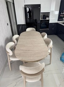 Resim Terra Eyfel İskandinav Tarzı 6 Adet Yemek Sandalyesi Beyaz 