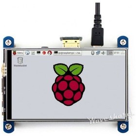 Resim Robotistan Waveshare 4 Inch Hdmi Rezistif Dokunmatik Ips Lcd Ekran - 800×480 
