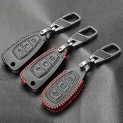 Resim Ford Grand C Max Focus Mondeo Kuga Fiesta Ecosport Transit Kuga Silikon Uzaktan Kumandalı Anahtar için Suni Deri Araba Anahtar Kılıfı 