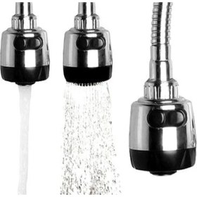 Resim Elektronikçim Oynar Başlıklı 2 Fonksiyonlu Spiral Musluk Başlığı 