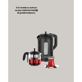 Resim Aesco Sinbo Stm 5840 Elektrikli Çay Makinesi 1800 Watt 1,7 Litre 