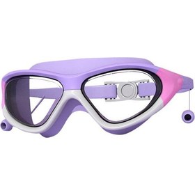 Resim Suntek Çocuklar Yüzme Gözlüğü Çocuk Büyük Çerçeve Beyaz Mor Beyaz - Mor 
