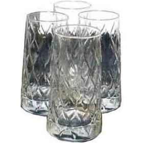 Resim Paşabahçe 420955 Leafy 4'Lü Meşrubat Su Bardağı 450 CC 