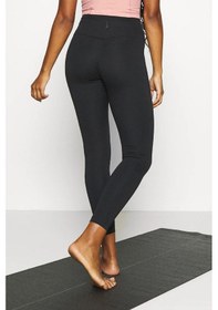 Resim Nike Yoga Women's High Rise Leggings Yüksek Belli 7/8 Boy Toparlayıcı Tayt Siyah 