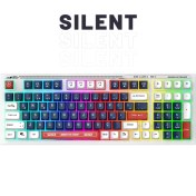 Resim Everest Kb-98 Sessiz Rainbow Q Türkçe Klavye Membrane Oyuncu Klavyesi Gaming Klavye 