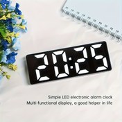 Resim LED Gece Lambası ile Yumuşak Işık Olmayan Dijital Alarm Saati, Ofis Çalışma Masaüstü için Sessiz Masa Yanı Elektronik Saat, Yaratıcı Zaman Yönetimi Aracı, 7 Seri Pil Dahil Değil 