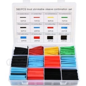 Resim Robinanka 560 Parça Isıyla Daralan Makaron Kablo Koruyucu Kılıf Makaron Kablo Yalıtım Makaron Seti 