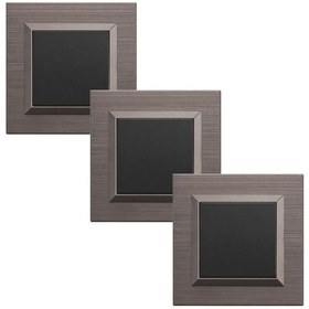 Resim Ovivo Quantum Siyah Metalik Anahtar Bakır Çerçeve 3 Adet Quantum 