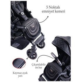 Resim Prego Maybach İ-size Uv Tenteli Bebek Arabası Siyah 2405 