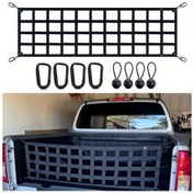 Resim Wangxi Kamyon Kasa Kuyruk Kapak Agi Tam Boy 152.4cm X 45.72cm Siyah Chevy Ford Tacoma Ram Uyumlu 