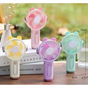 Resim Menuzer Rengarenk Sevimli Taşınabilir Mini Fan El Tipi(TURKUAZ) 
