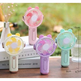 Resim Menuzer Rengarenk Sevimli Taşınabilir Mini Fan El Tipi(TURKUAZ) 
