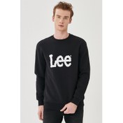 Resim Lee Bisiklet Yaka Siyah Erkek Sweatshirt (L80XTJ01) 