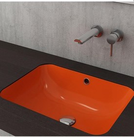Resim Bocchi Scala Tezgah Altı Lavabo Parlak Turuncu 1006-012-0125 