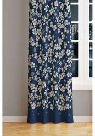 Resim Nowon 3 Desenli Süet Oturma Odası Salon Fon Perde Baskılı Ekstrafor Büzgü Tek Kanat Prd-1036 Çok Renkli 