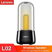 Resim Vkemall Lenovo L02 Taşınabilir Bluetooth Hoparlör: Derin Bas, Led Işık, 2000mah Pil, Mikrofonlu, Kamp/ev/ofis İçin 